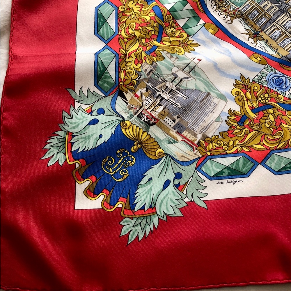 Vintage Authentic Hermès Silk Scarf 90cm L'Entente Cordiale - Picture 7 of 12